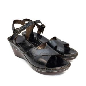 🌺Espace by Robert Clergerie Blk Crackle Platform